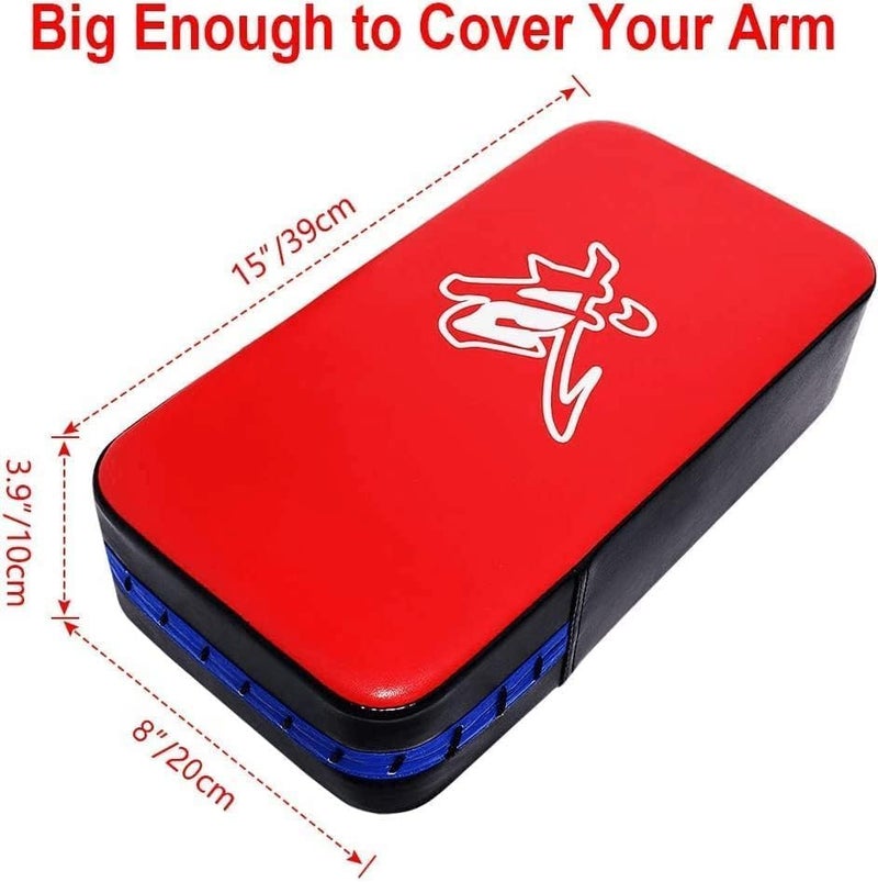 TLBTEK Taekwondo Kick Shield - Muay Thai MMA Karate Kickboxing Training Pads - Curved Leather Strike Shield - Image 3
